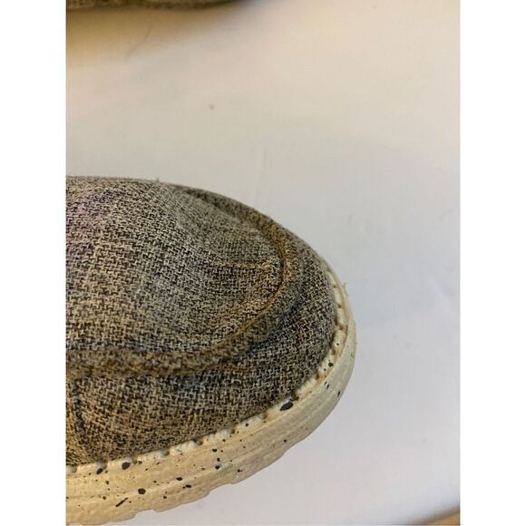 Hey Dude loafers women size 11 wendy linen iron gray - Picture 8 of 8